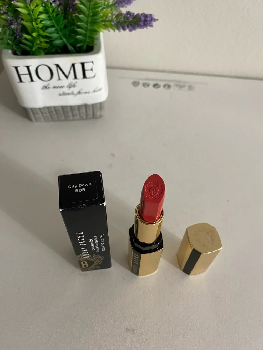 505 City Dawn ~ Bobbi Brown Luxe Lipstick, Full Size, 0.12 OZ, New With Box